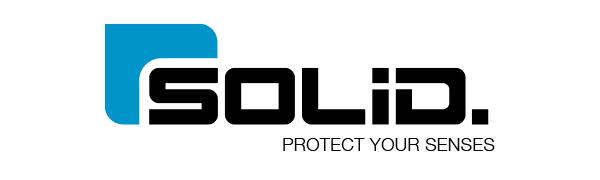 solid protection safety glasses Logo