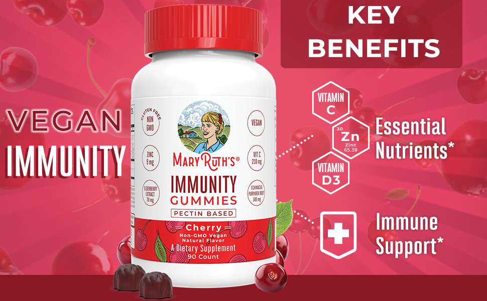 gummy children gummies elderberry immune support vitamins organic zinc free cold flu berry vegan