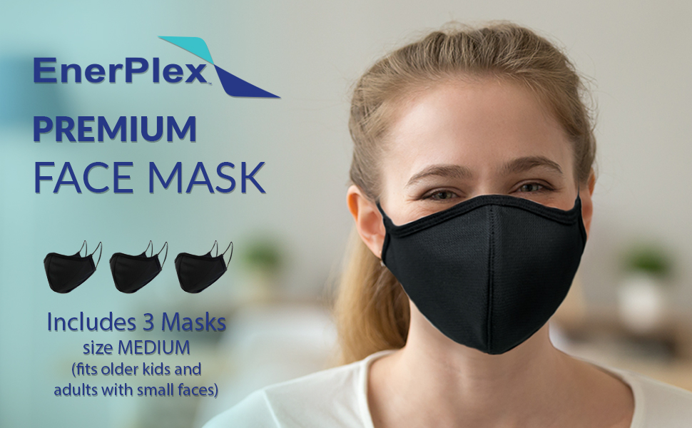 enerplex reusable premium face mask youth face mask for teens small face fabric mask female