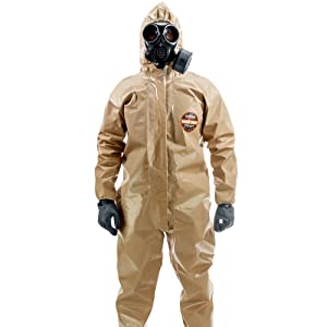 Disposable Protective Coverall Hazmat Suit, Heavy Duty Painters Coveralls