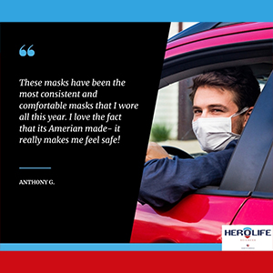 Customer Quote: These masks have been the most consistent and comfortable masks I wore all year.