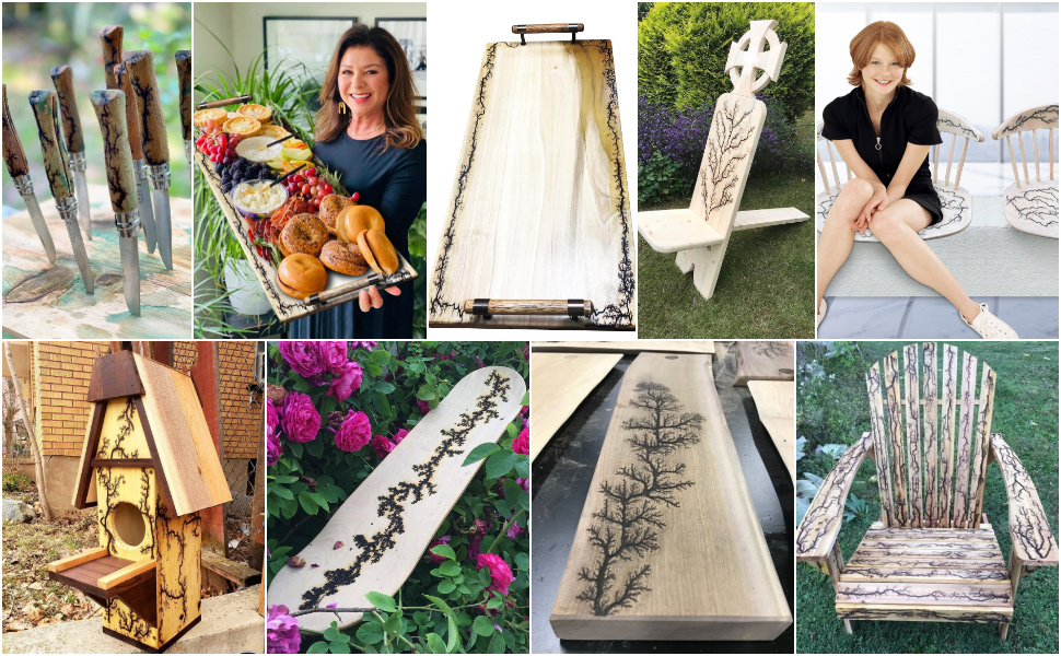 lichtenberg wood burn charcuterie board