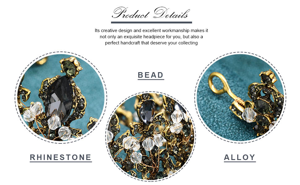 Rhinestone Gold Crown