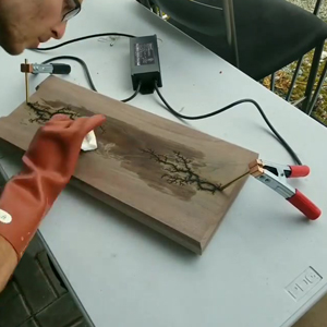 lichtenberg machine neon sign transformer lichtenberg wood burn